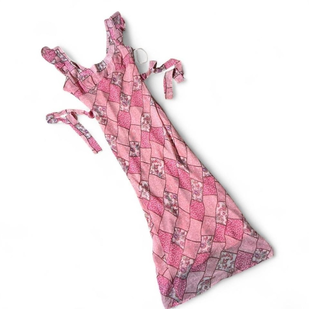 Bailey Rose Pink Patchwork Floral Maxi Dress BRD2103-11 Womens‎ S Cottagecore